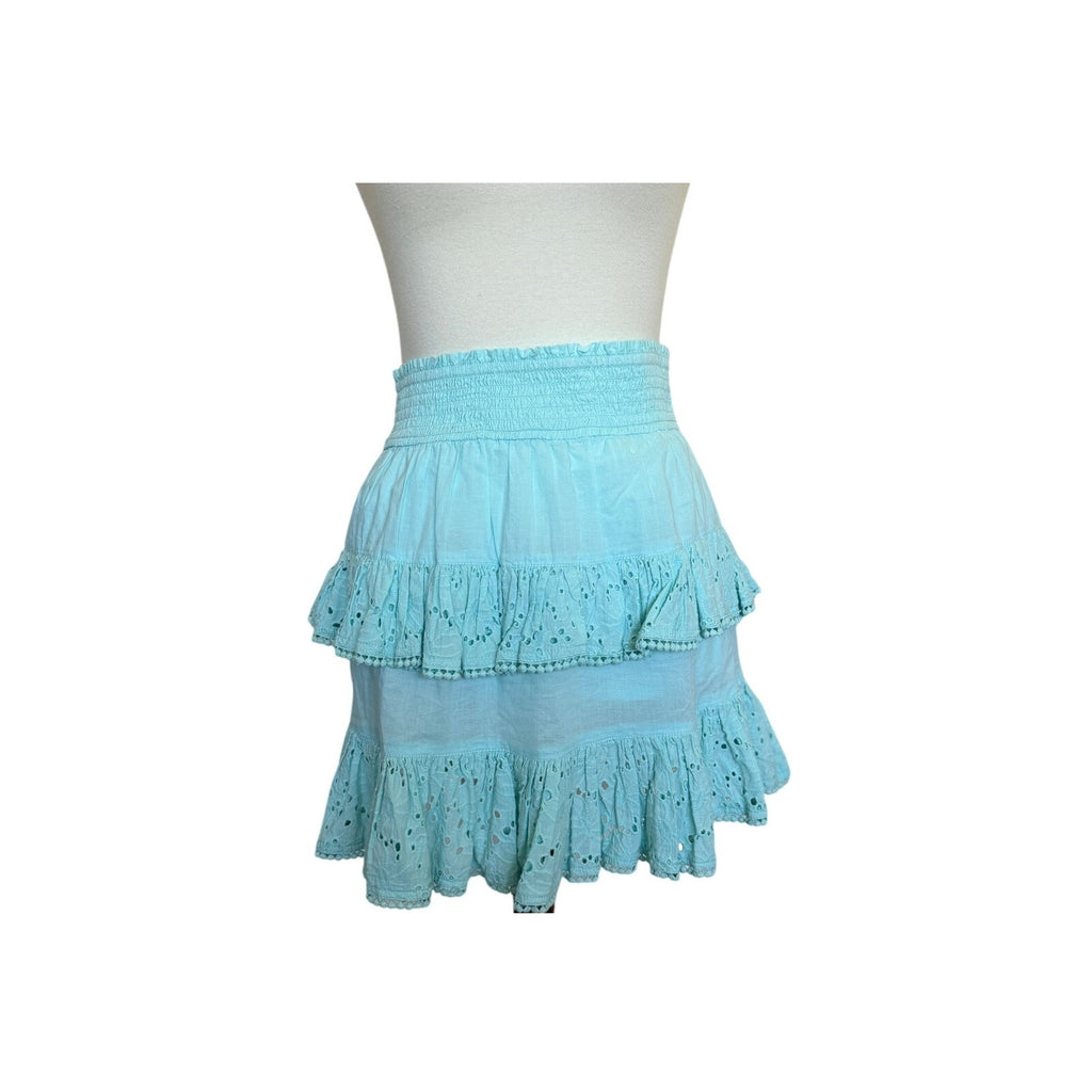 PQ Swim Ari Eyelet Mini Skirt - Divine - Size XS/S | Beach Cover-Up