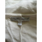 Tempo Paris Silk Flora Embroidered Tunic - White - Size Small