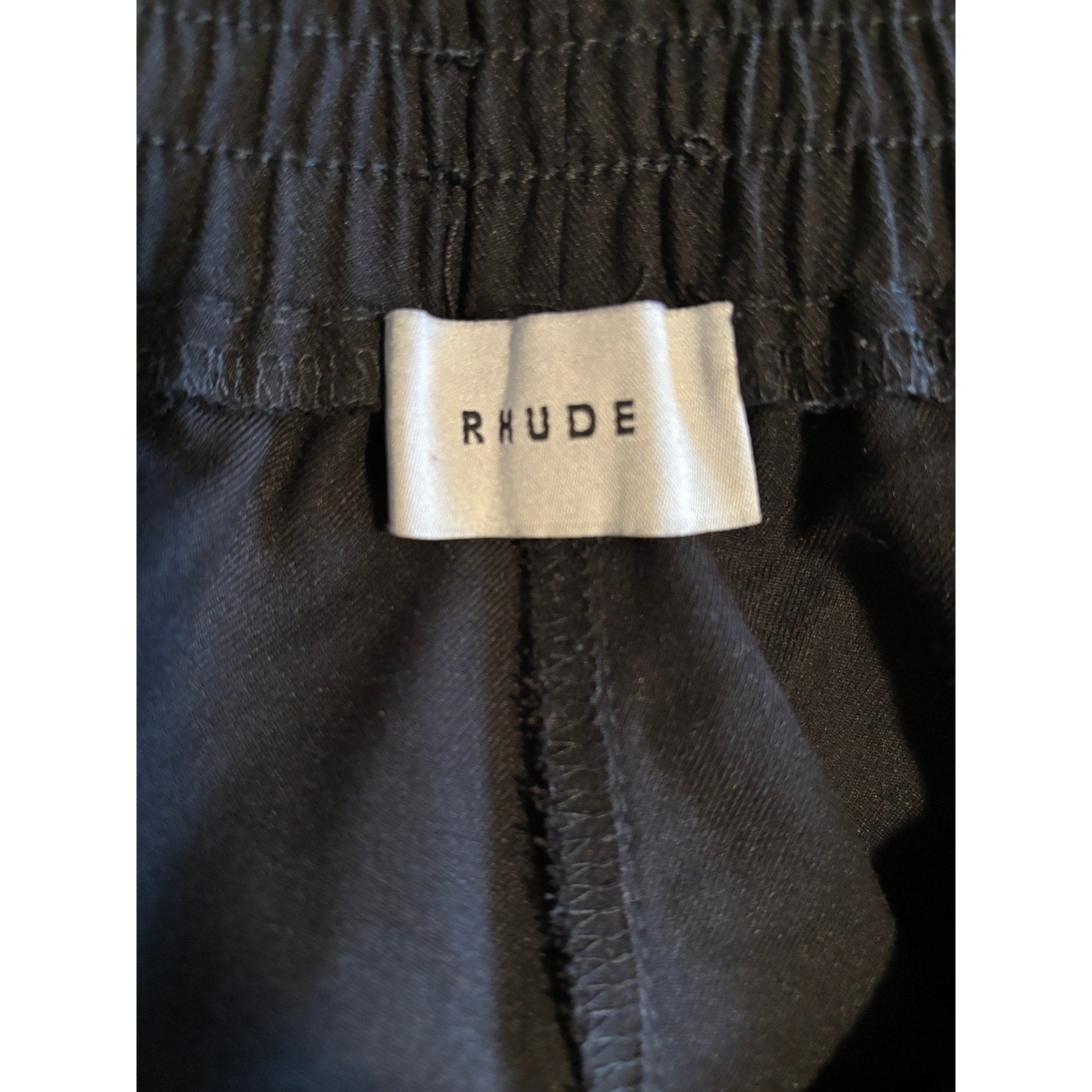 RHUDE Smoking Pant - Black and White - Size Medium