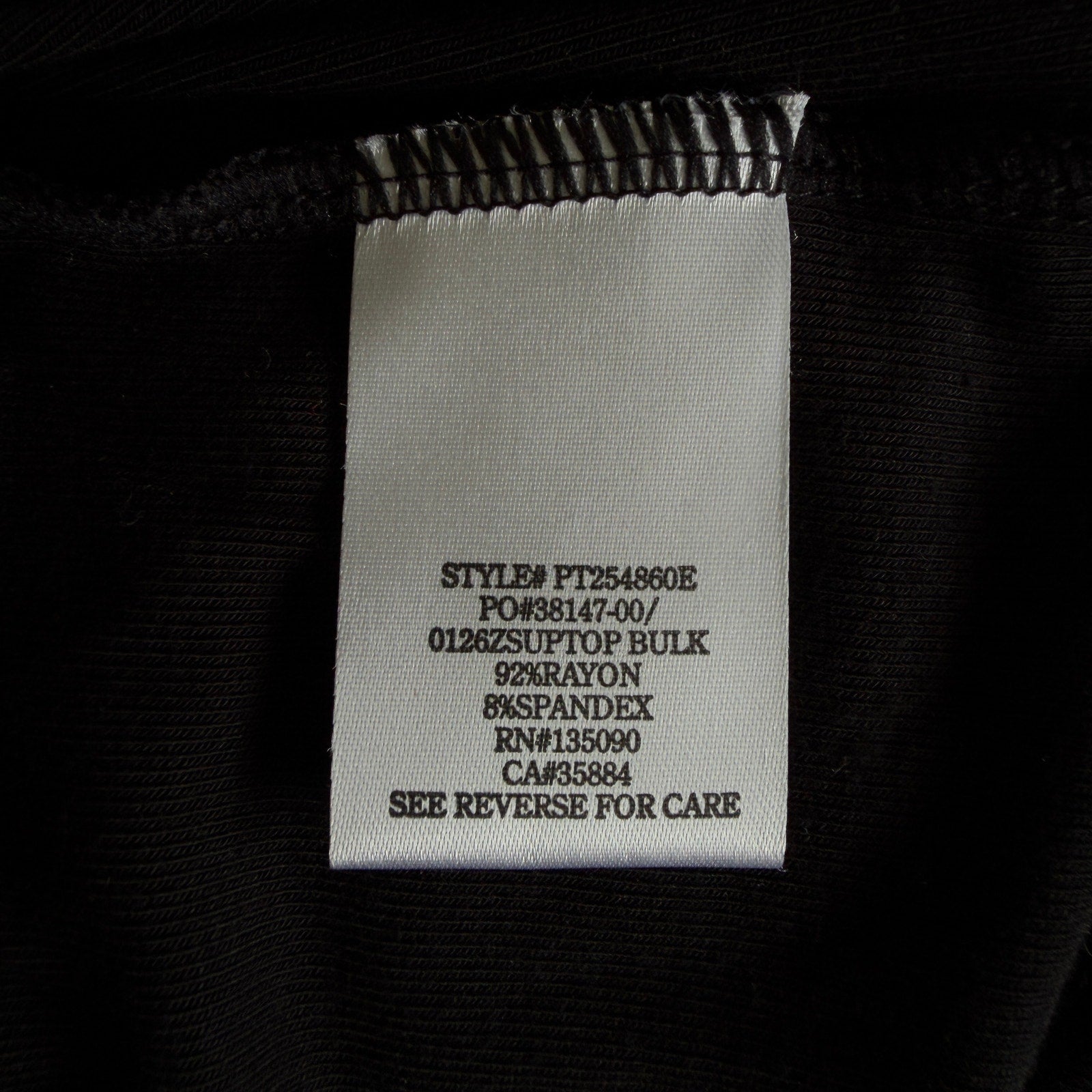 Z SUPPLY Second Skin Rib Knit Crew Neck Short Sleeve Tee - Black - Size Medium