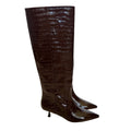 STUART WEITZMAN 50mm Naomi Boots - Auburn Brown - Size 7