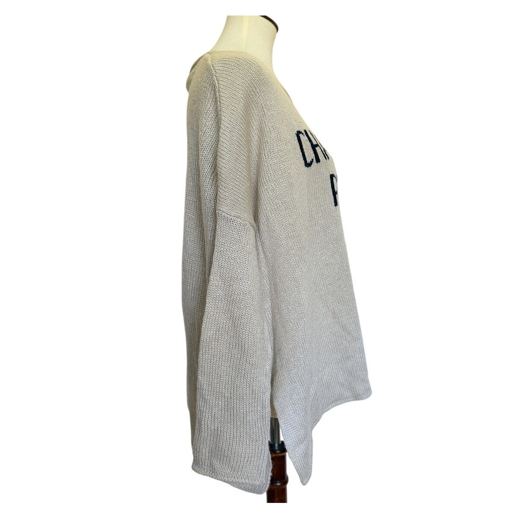 Wooden Ships Champagne Please Sweater - Taupe Black - M/L