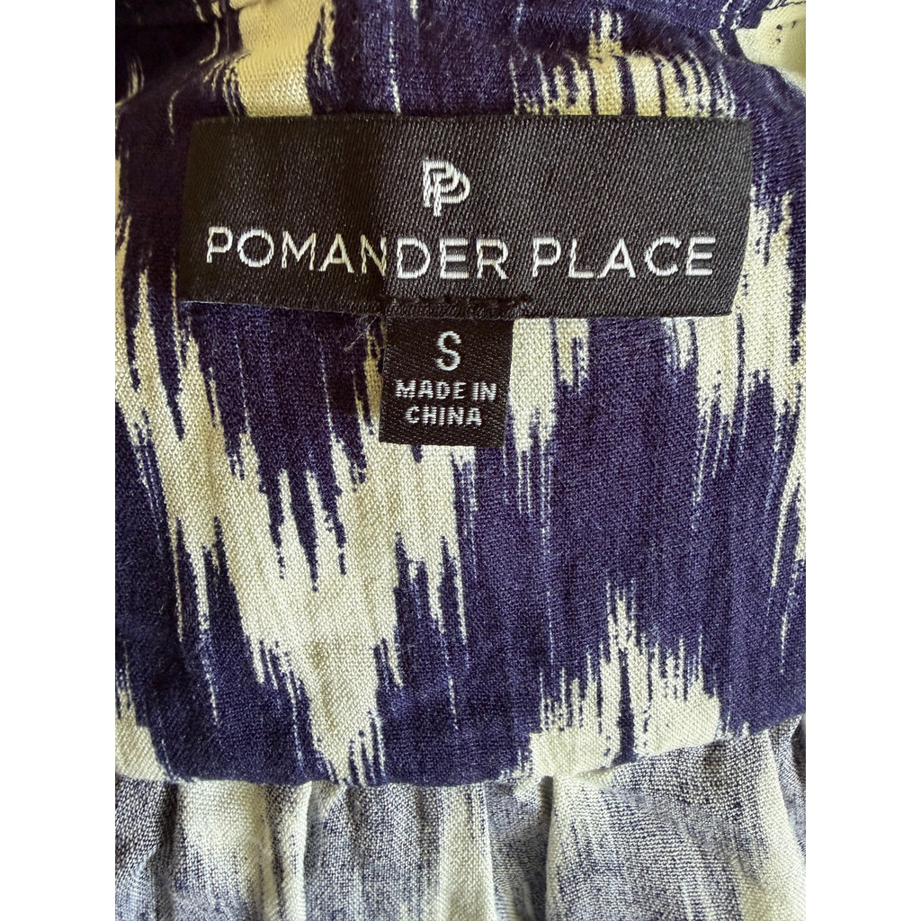 Tuckernuck Pomander Place Navy Ikat Kenzo Dress - Small