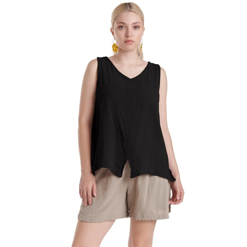 Oh My Gauze! Henry Cotton Gauze Blouse - Black - S/M