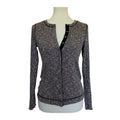 MICHAEL STARS Snap Front Knit Cardigan Top - Marled - One Size