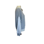 PERFECTWHITETEE Tyra Fleece 1/4 Zip Sweatshirt - Gray - Size Small