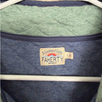 Faherty Epic Quilted Fleece Pullover Sweater - Seacoast Melange - Large