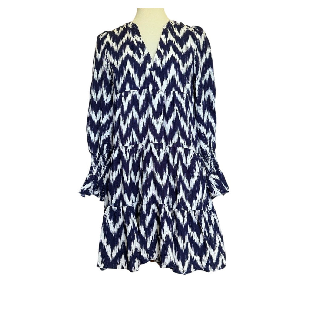 Tuckernuck Pomander Place Navy Ikat Kenzo Dress - Small