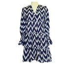 Tuckernuck Pomander Place Navy Ikat Kenzo Dress - Small