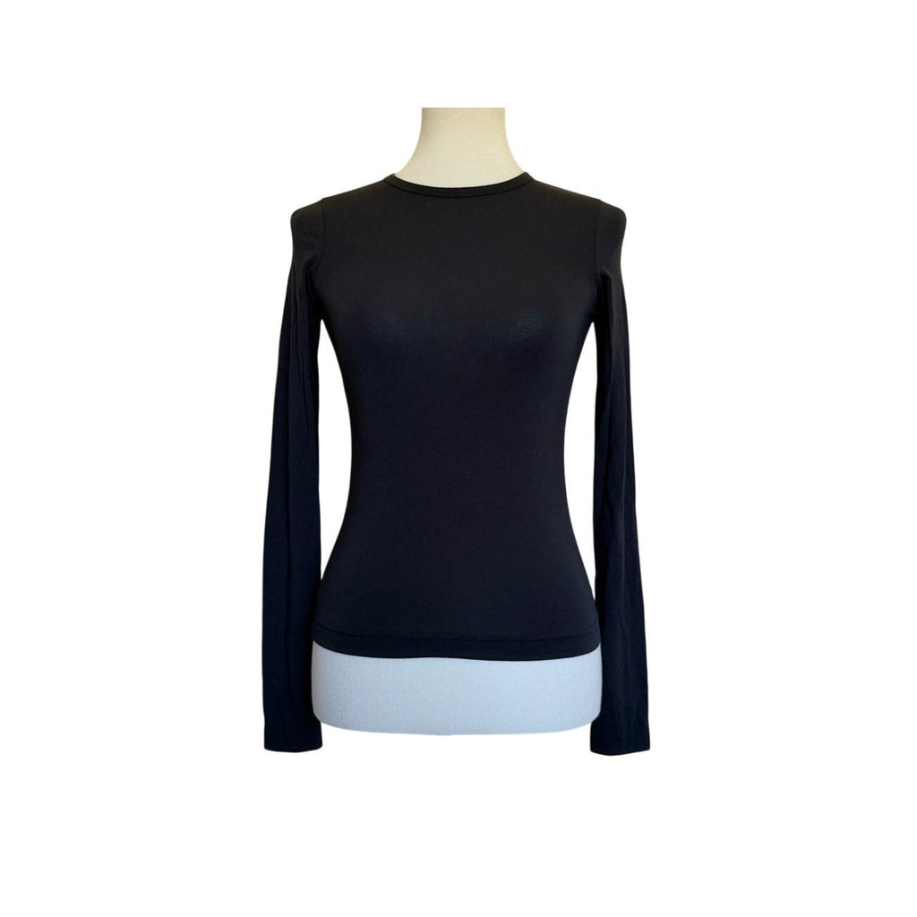 Toccin JENNA COTTON LONG SLEEVE T-SHIRT - Black - XS
