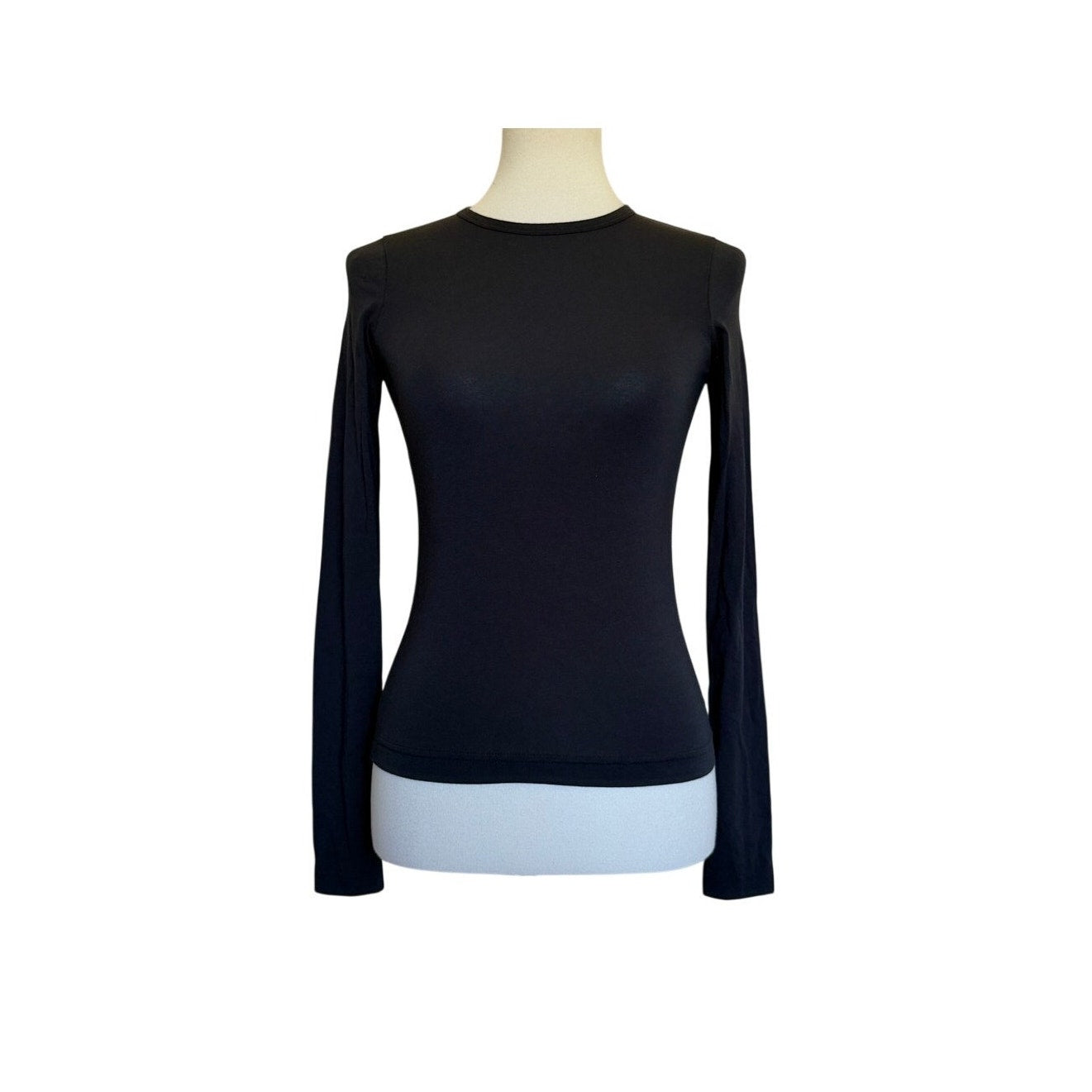 Toccin JENNA COTTON LONG SLEEVE T-SHIRT - Black - XS
