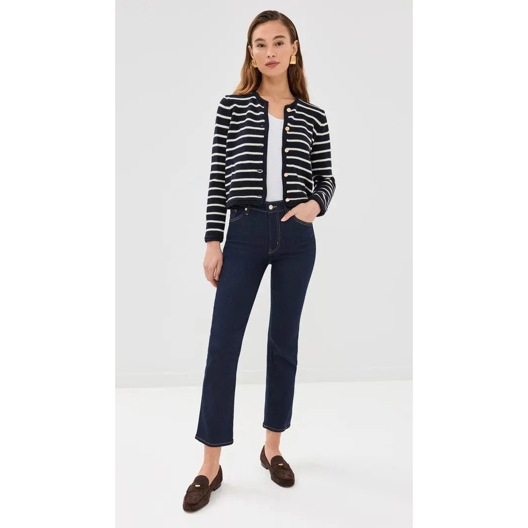 FRAME Le Sleek Straight Jeans - Stargirl Blue - Size 26