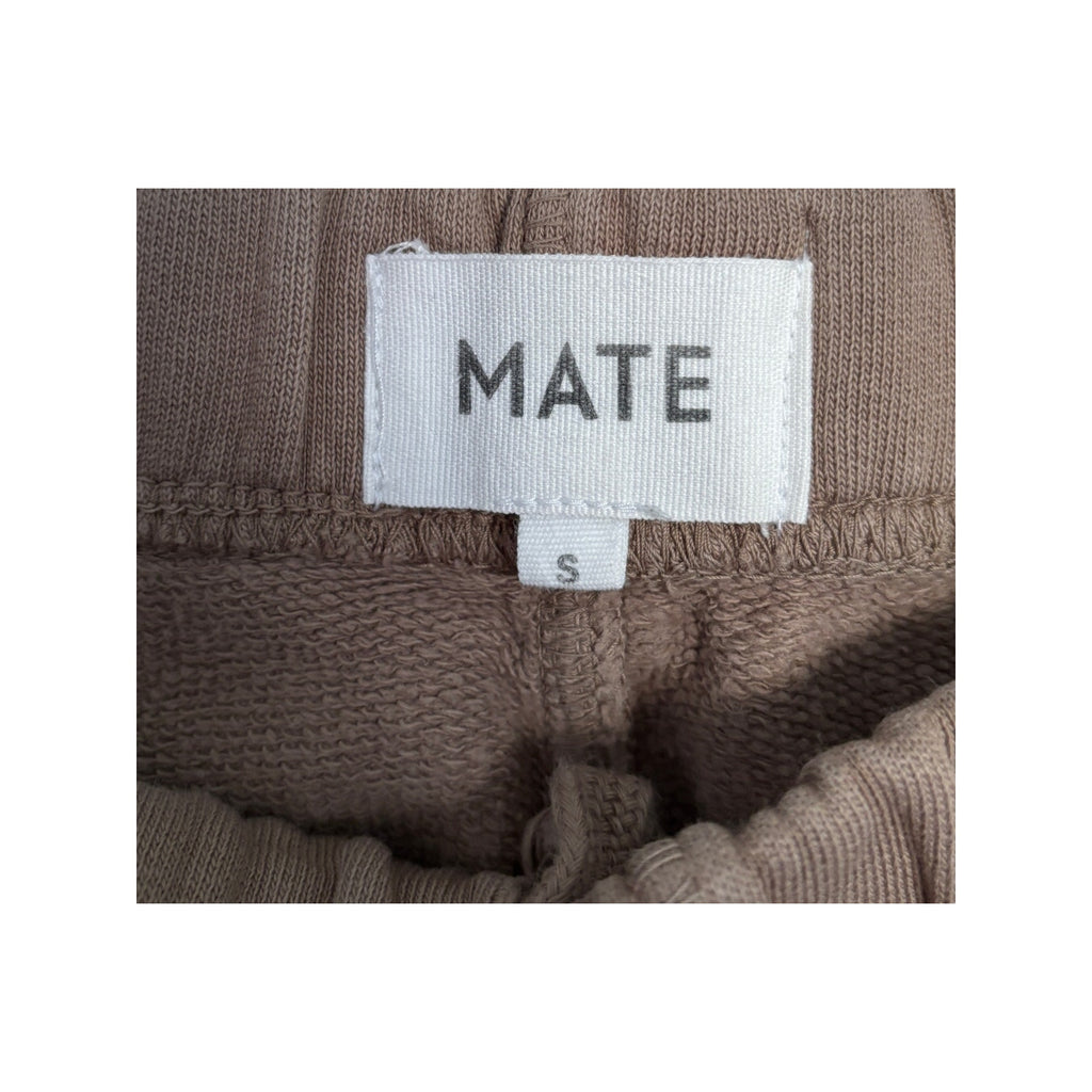 Mate Organic Fleece Relaxed Pocket Sweatpants - Mushroom - Size Small