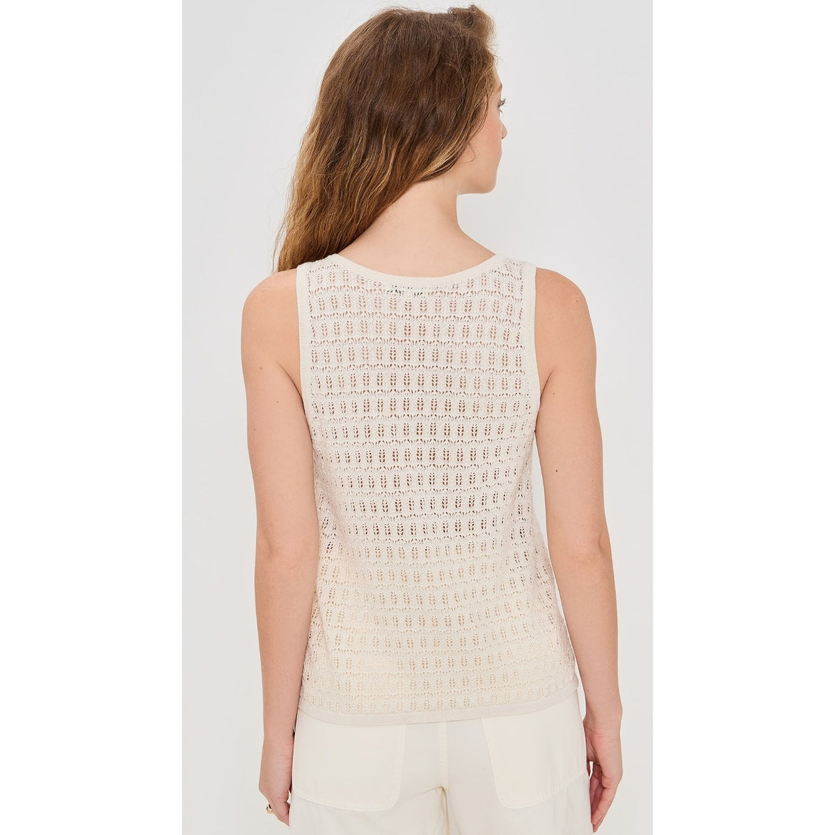 New Z Supply Nilo Crochet Tank - Sea Salt - Size Small