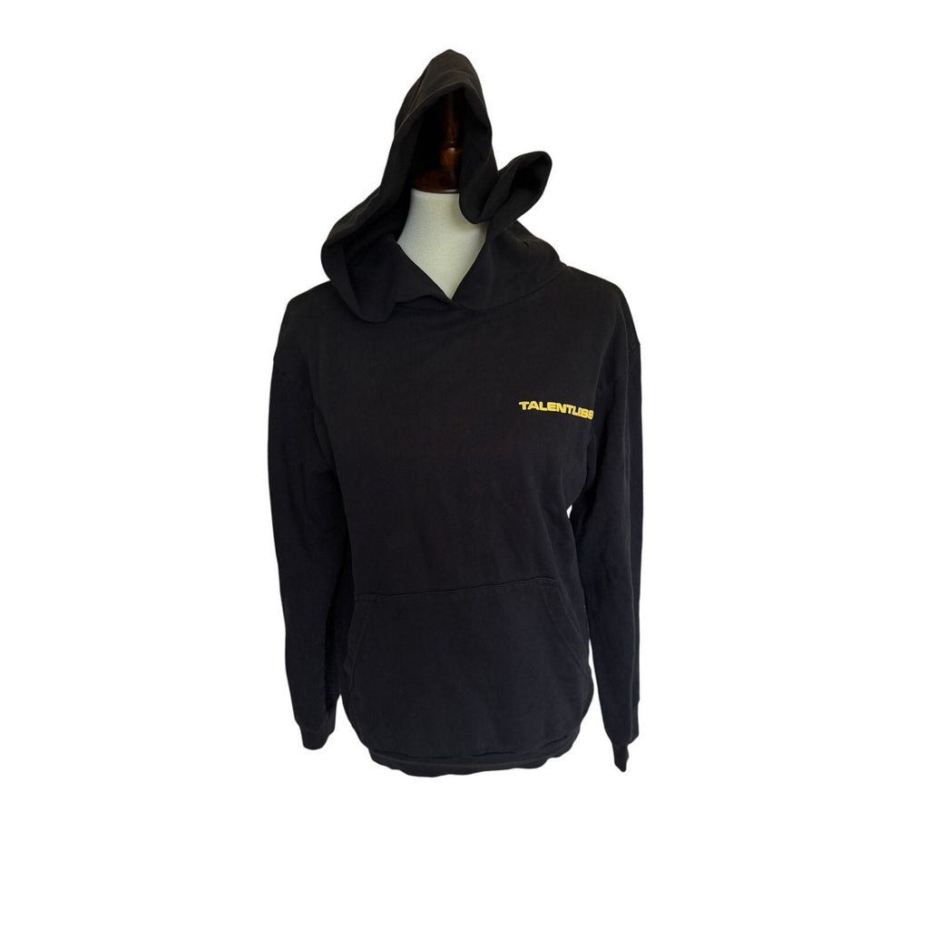 Talentless Stacked Graphic Hoodie - Black - Size Small