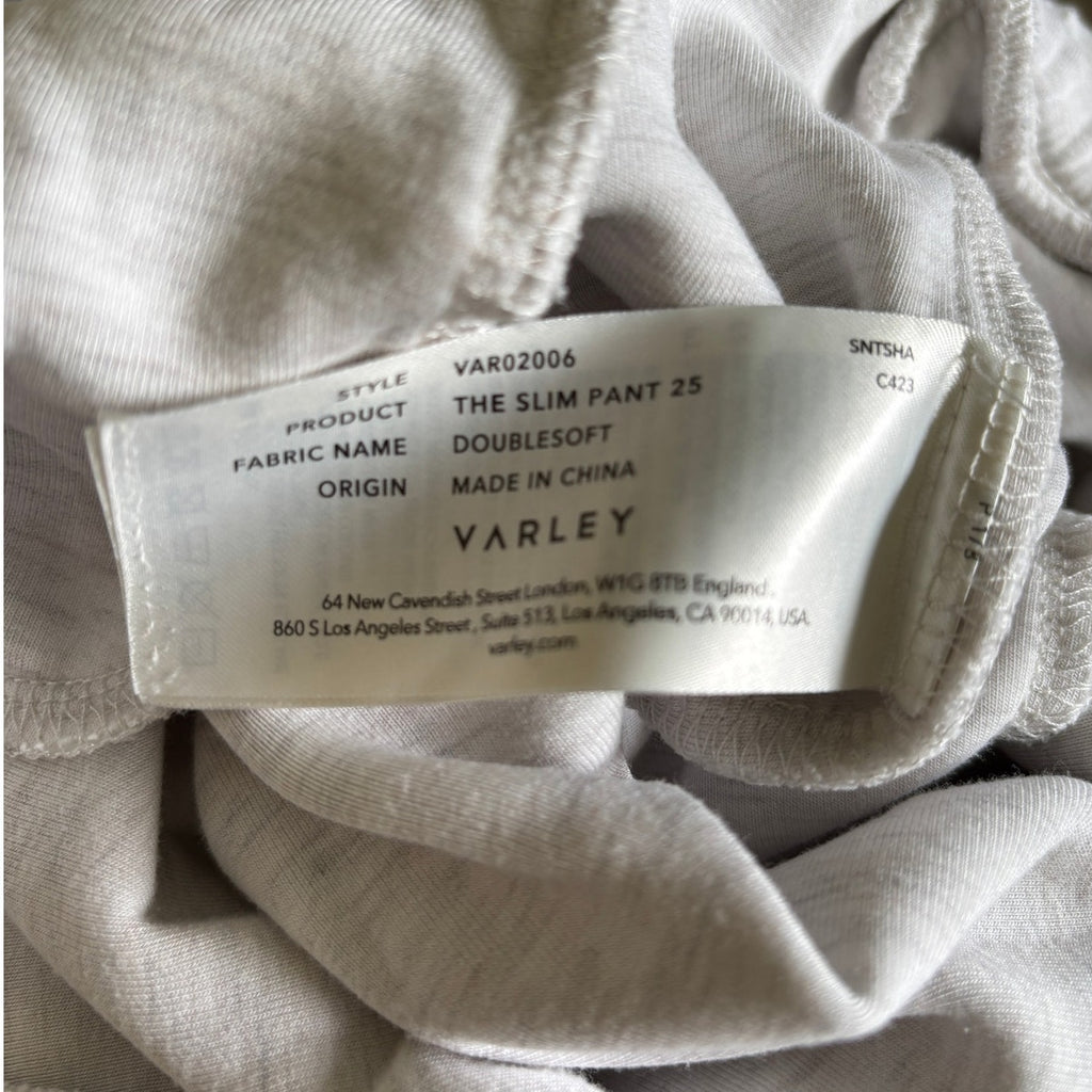 Varley The Slim Pant 25" - Ivory / Cream - Size Medium