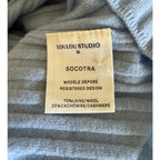 LOULOU Studio Socotra Wool Cashmere Polo - Light Blue - Small
