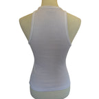 7 FOR ALL MANKIND Racerback Ribbed Tank- Light Lilac - Size Small