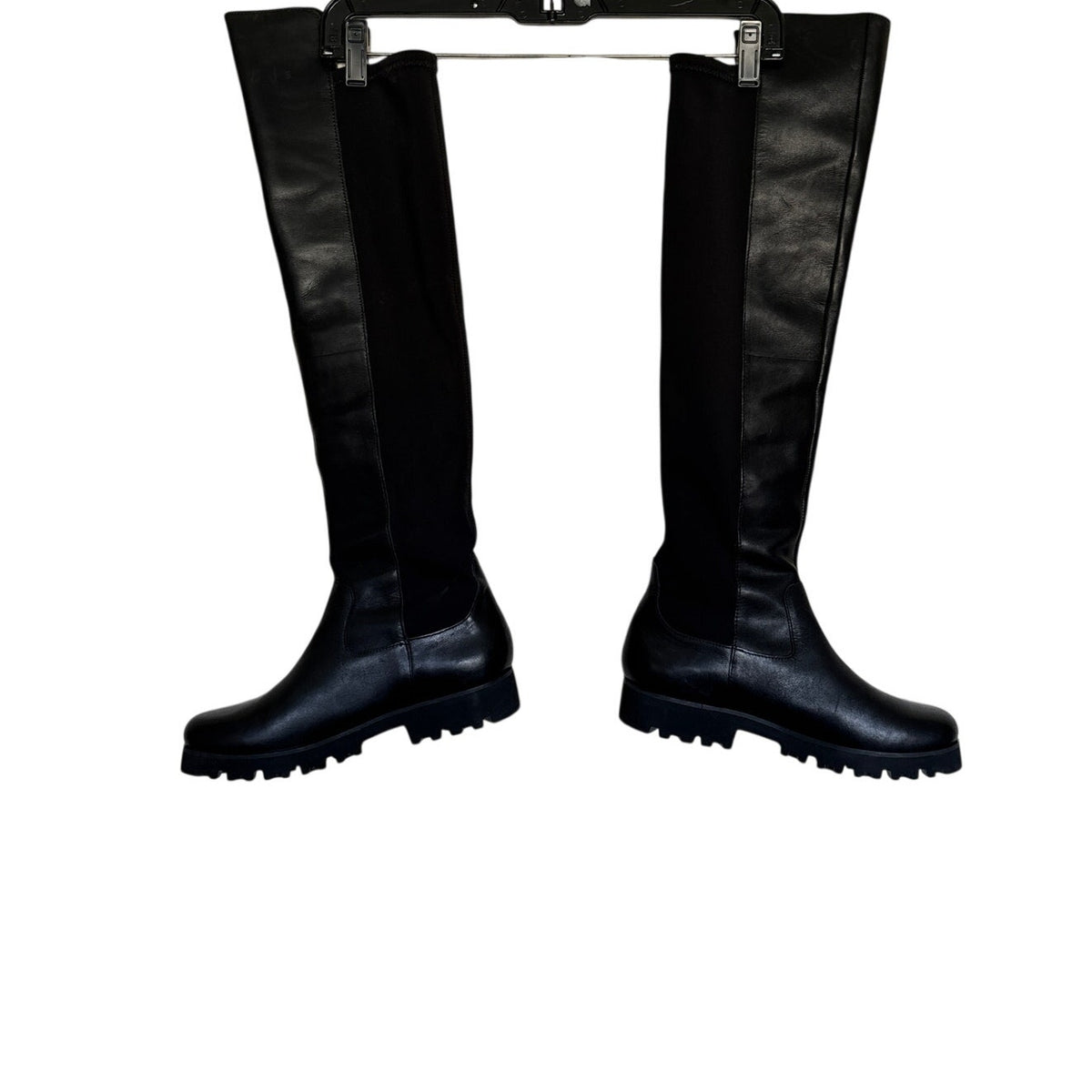 DONALD J PLINER Ronda Tall Leather Boots - Black - Size 7