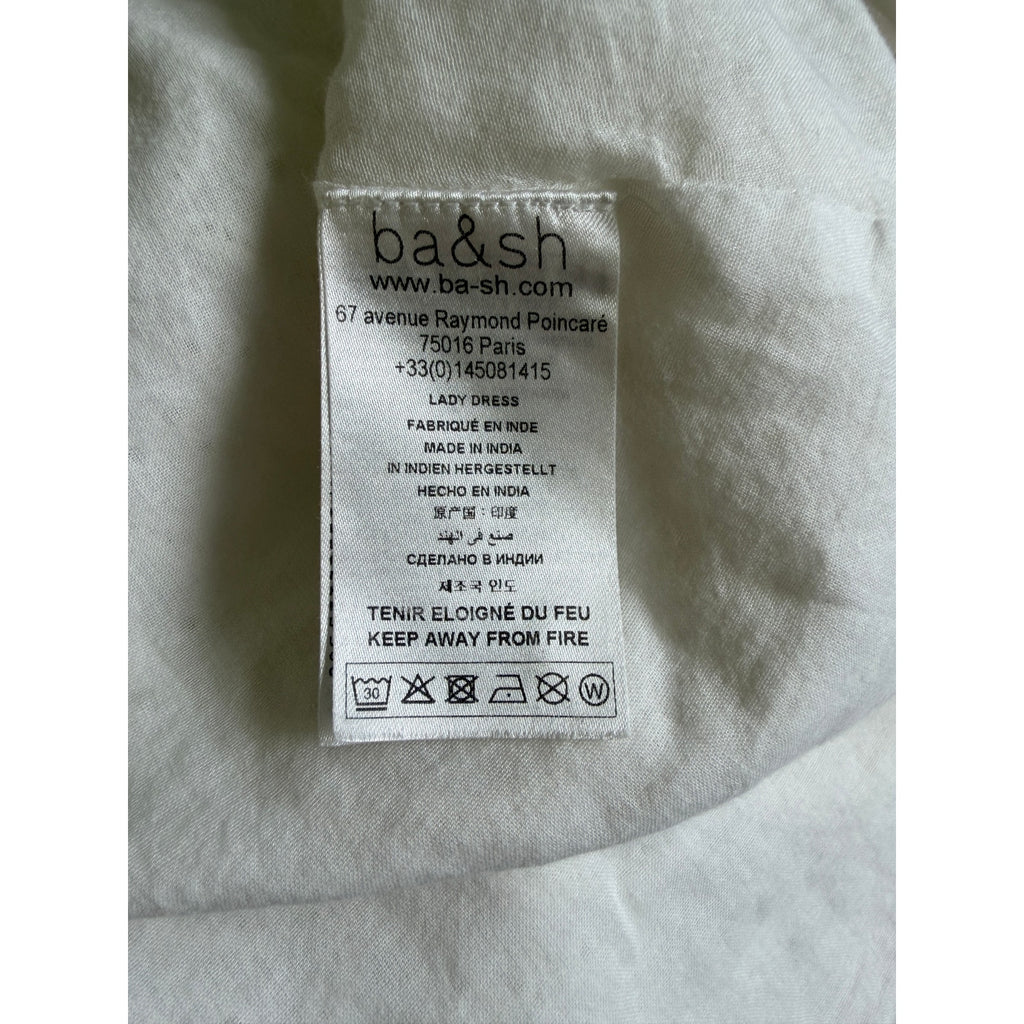BA&SH Beky Dress - Ecru - Size 8 / Large