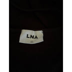 LNA Quinn Asymmetrical One Shoulder Top - Black - Size S