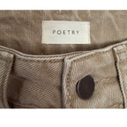 POETRY Cotton Straight Leg Jeans - Washed Stone - 4
