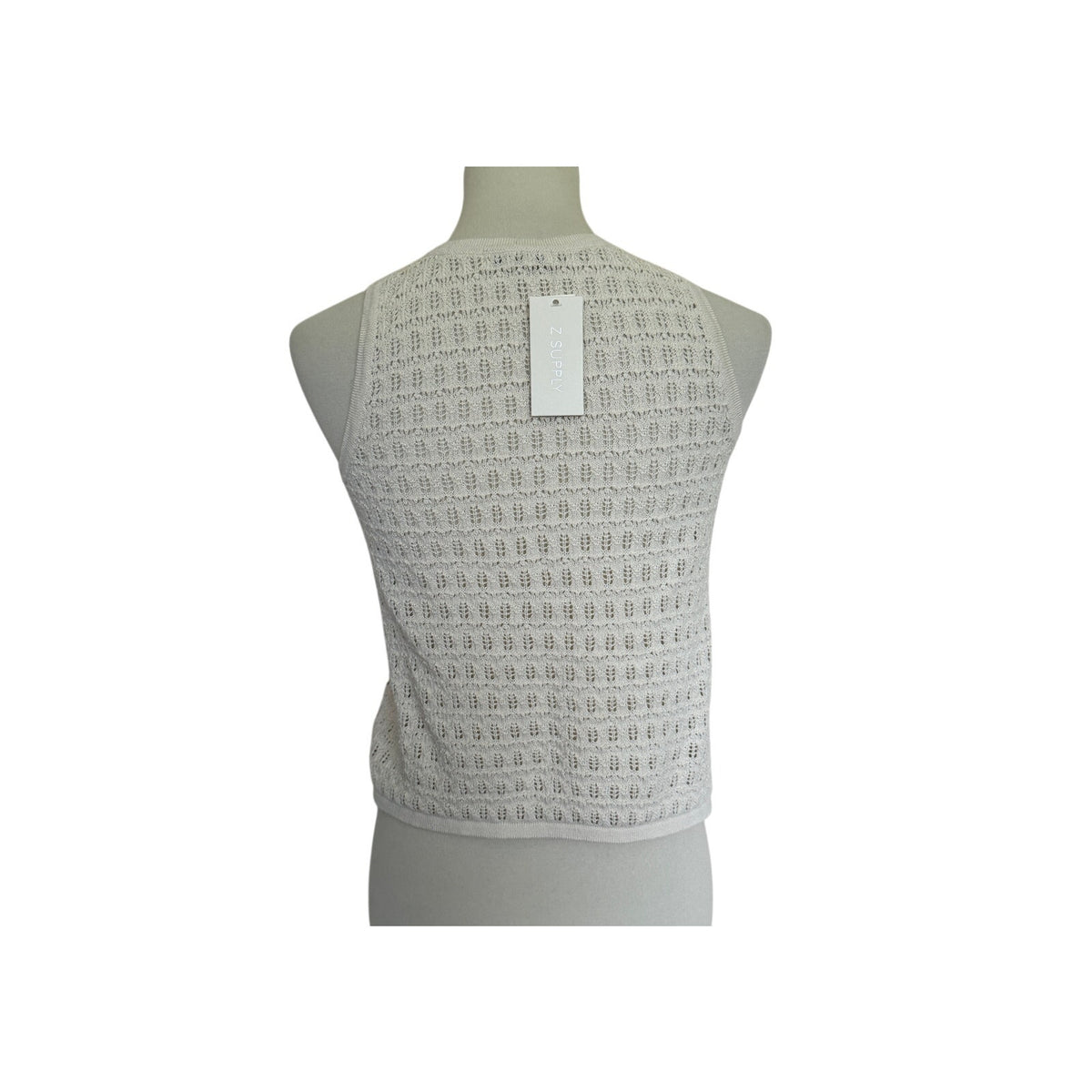 New Z Supply Nilo Crochet Tank - Sea Salt - Size Small
