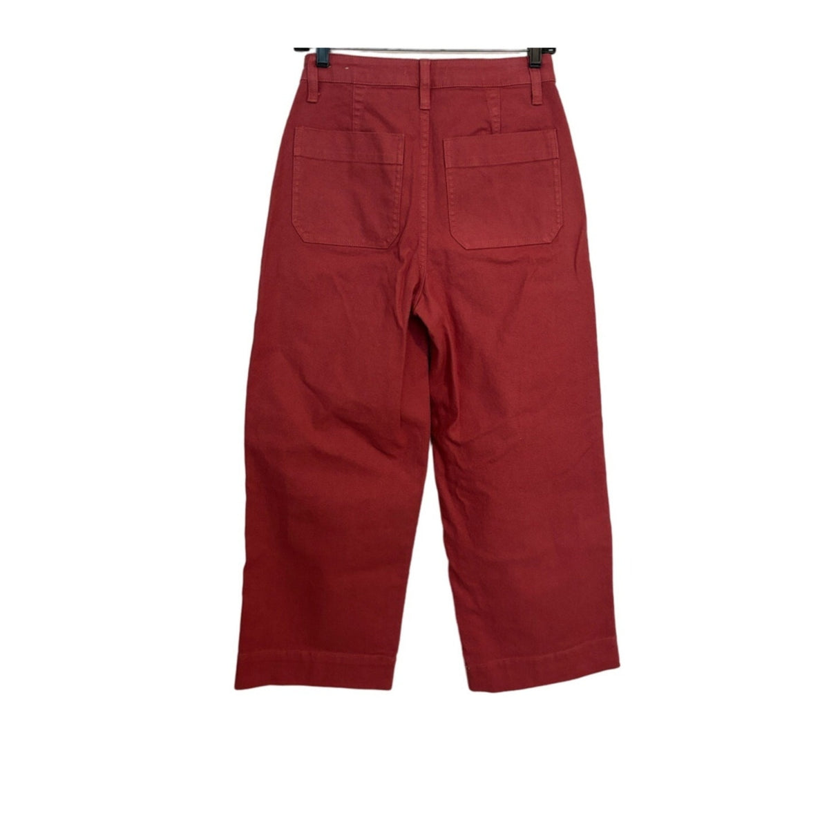 Madewell Curvy Slim Emmett Wide-Leg Crop Pants - Nutmeg Color - Size 24