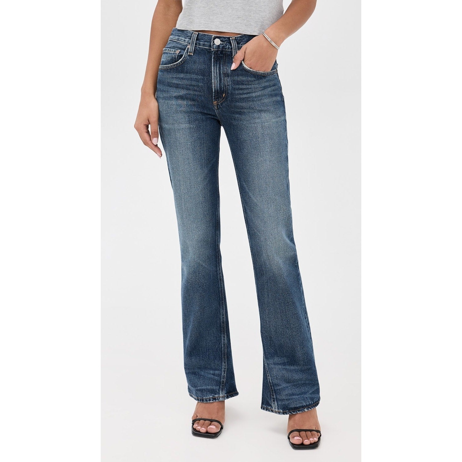 AGOLDE Mid Rise Kick Boot Jeans -  Stencil - Size 29