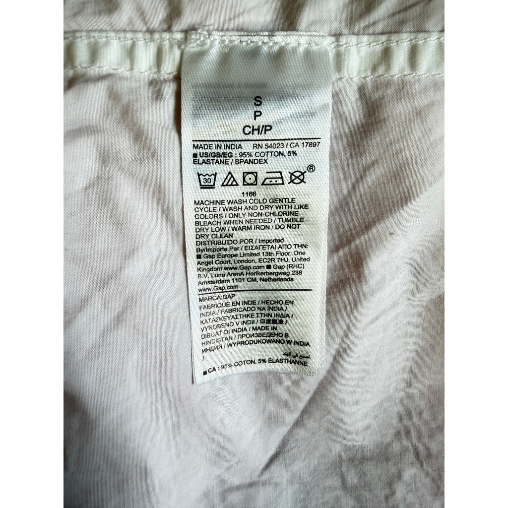 GAP X CULT GAIA Backless Button Down Shirt - White - Size Small
