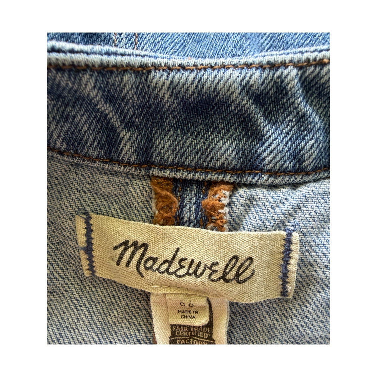 Madewell Denim Harlow Vest - Java Wash - Size 00
