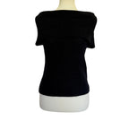 SKIN Portia Off-the-Shoulder Cashmere Top In Black - XS