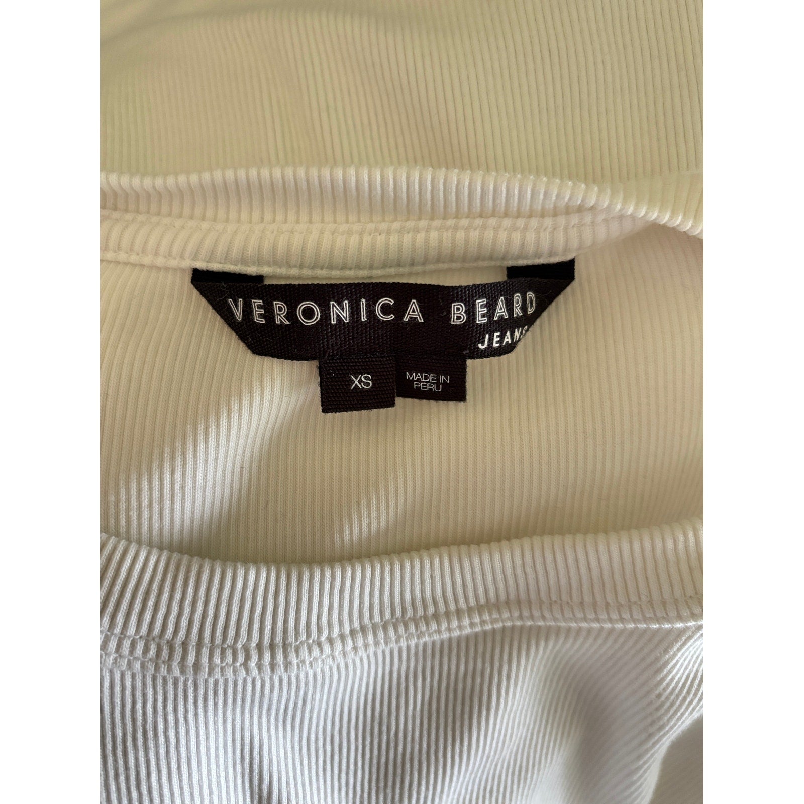 VERONICA BEARD Fawn Top - White - Size Extra Small