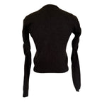 FRAME Scoop Neck Cashmere Sweater - Americano Brown - Size Extra Small