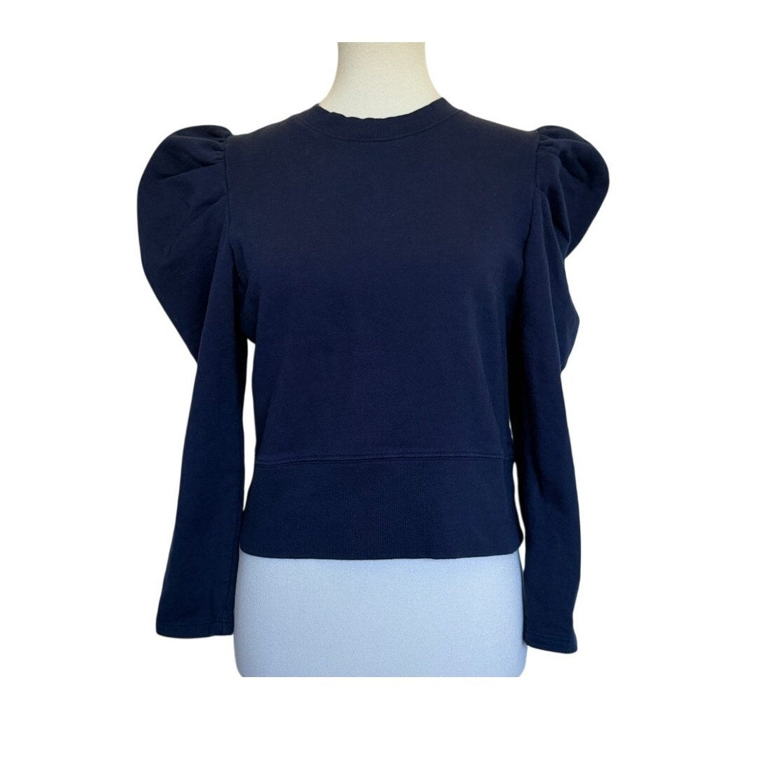 Sold Out NYC The Just Enough Puff Sweatshirt  - Navy - Medium
