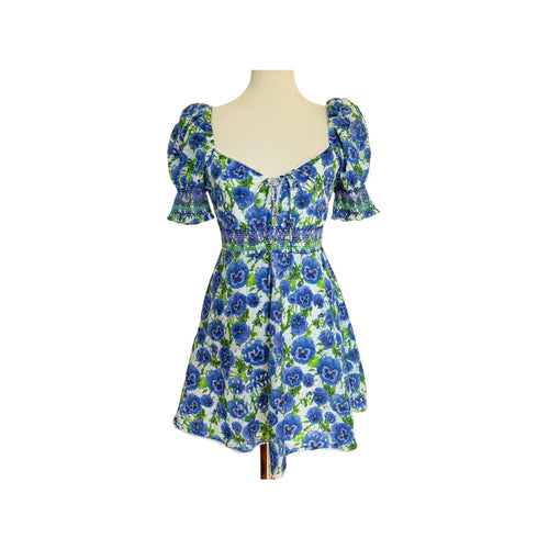 Alice + Olivia Crawford Mini Dress - Perfect Pansy Multi - Size 4