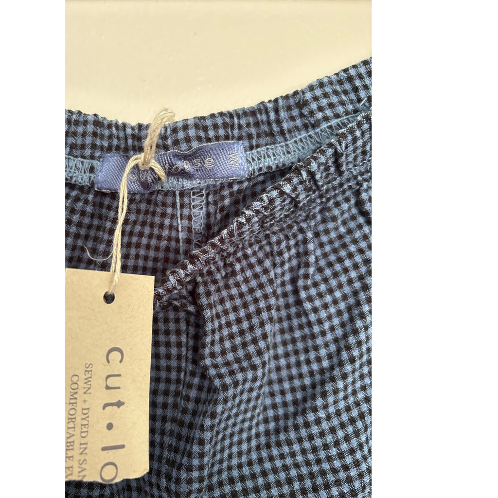 CUT LOOSE Mini Check Lantern Pant - 8562388 - Blue/ Black - Medium