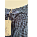 CUT LOOSE Mini Check Lantern Pant - 8562388 - Blue/ Black - Medium