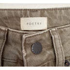 POETRY Cotton Straight Leg Jeans - Washed Olive - 4