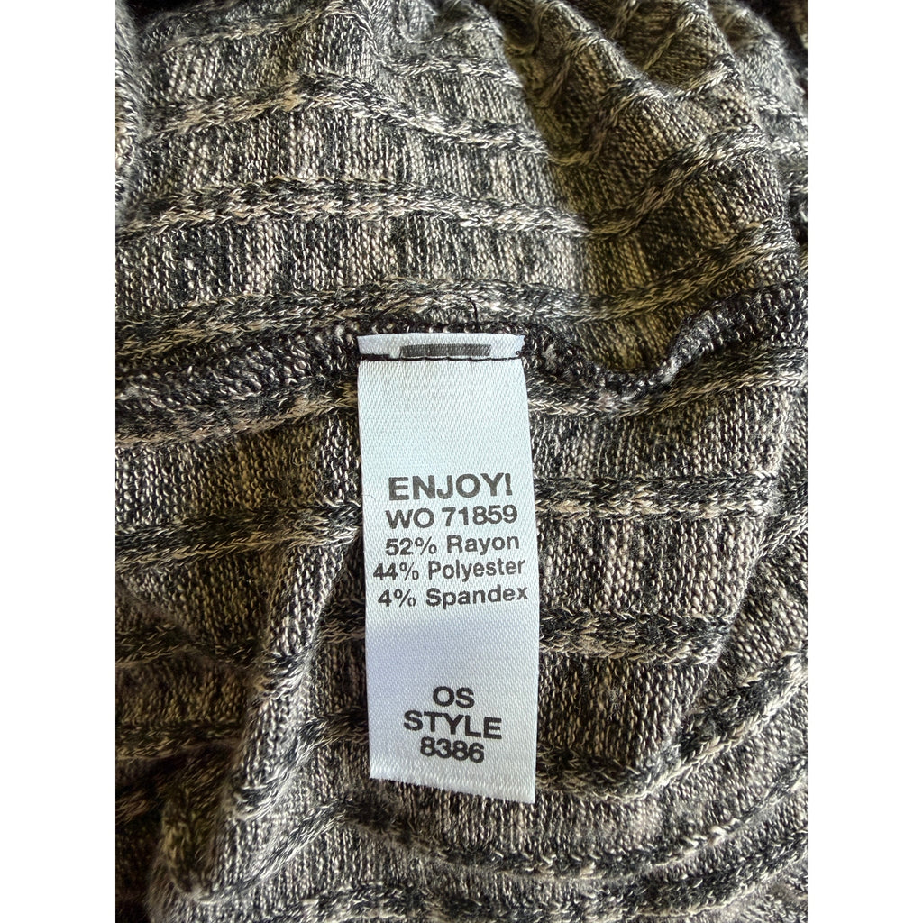 MICHAEL STARS Snap Front Knit Cardigan Top - Marled - One Size