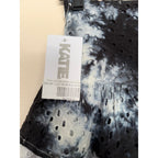KATIE J NYC Tween Lilly Ruffle Eyelet Skirt - Black/Blue/White - L /12