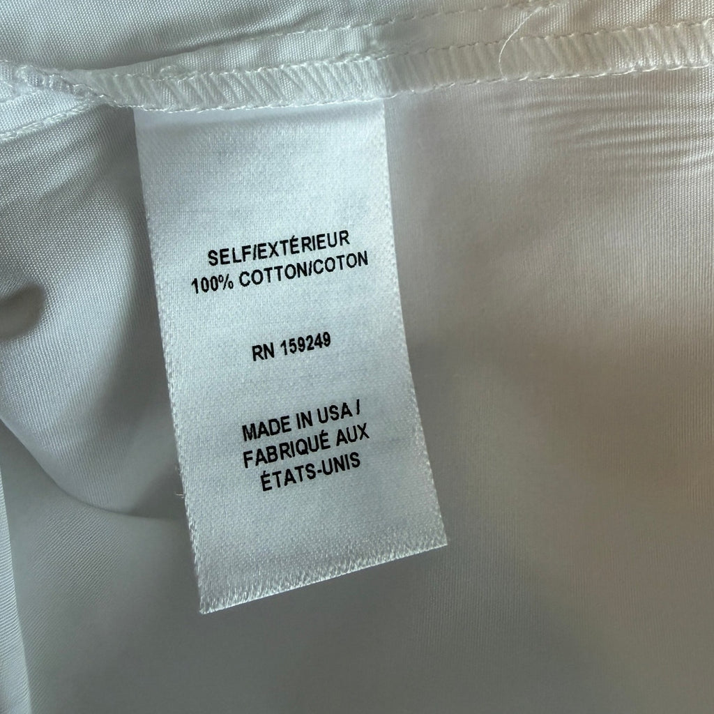 TWP Painter Shirt in Compact Poplin - White - XXS