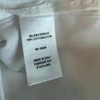 TWP Painter Shirt in Compact Poplin - White - XXS