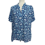 BANJANAN Ikat Bosphorus Print Blouse - XL