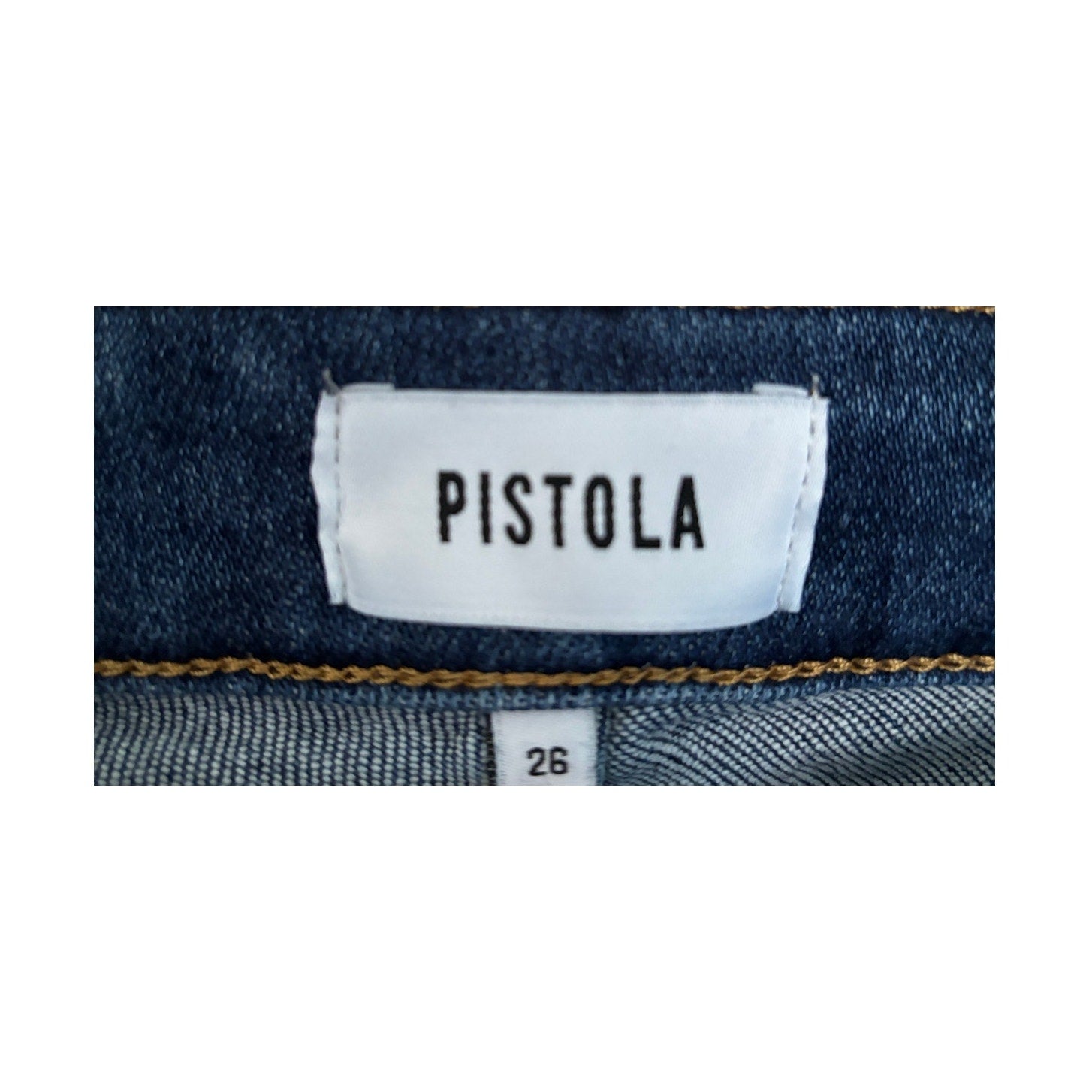 PISTOLA High Rise Straight Leg Jeans - Blue - Size 26