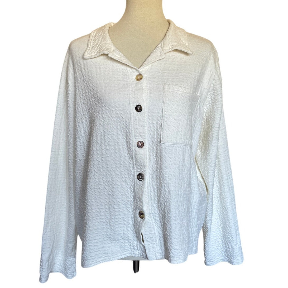 CUT LOOSE Pucker Doublecloth Crop Jacket - 2248935 - Laundered - Medium