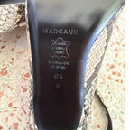 Margaux The Sofia Sling - Natural Python Embossed  - Size 37.5 US 7.5 N