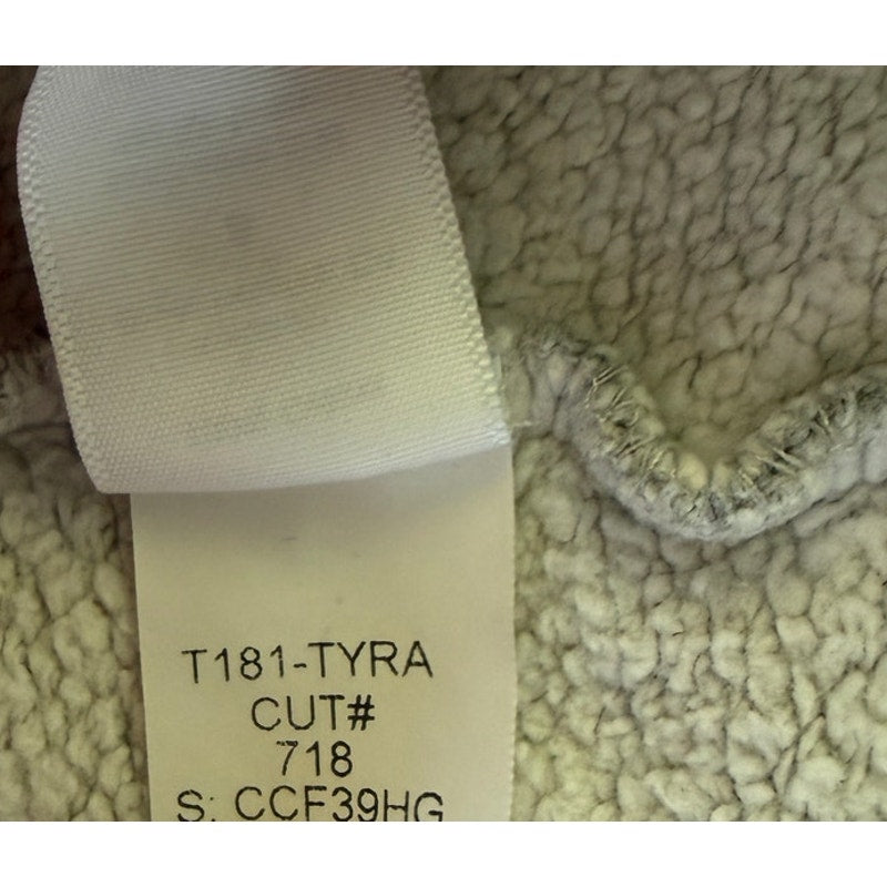 PERFECTWHITETEE Tyra Fleece 1/4 Zip Sweatshirt - Gray - Size Small