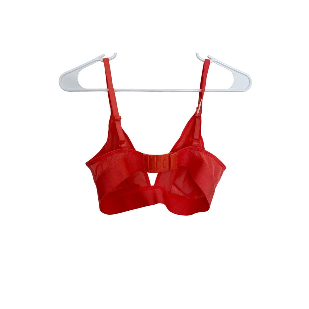 Negative Underwear Sieve Triangle Bra - Coral - Size 3 / 36 C D