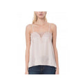 Cami NYC The Sweetheart Lace silk Charmeuse Top - Pink Checked - Size XS